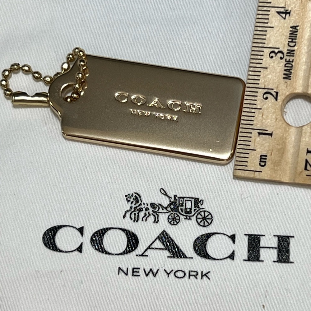 Coach Gold Tag Keychain - Picture 5 of 5